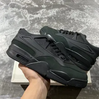 Air Jordan 4 Monochrome Dark Green Black Basketball Shoes