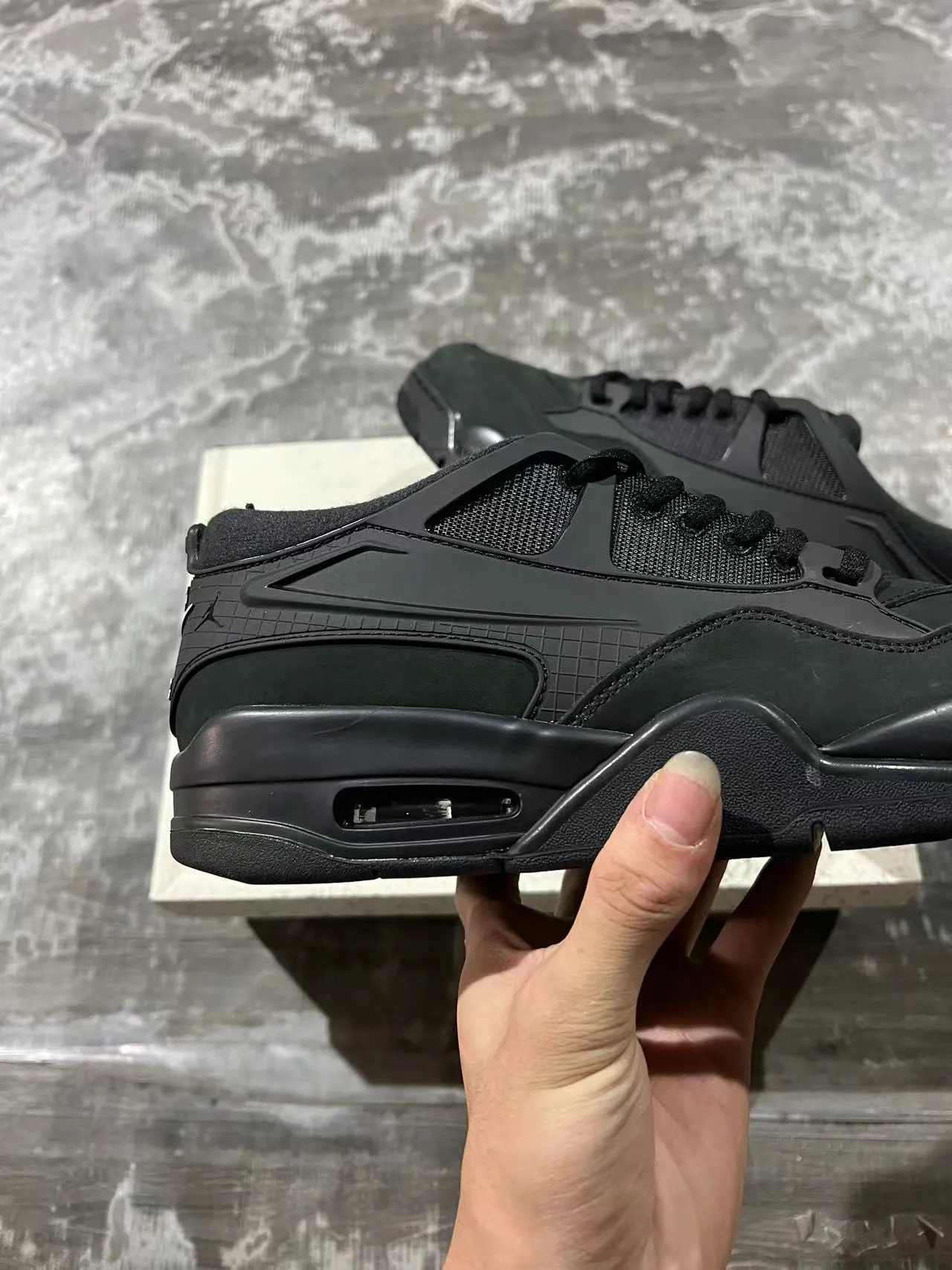 Air Jordan 4 Monochrome Dark Green Black Basketball Shoes 6