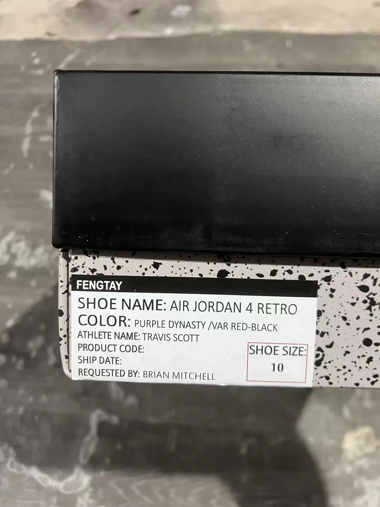 Air Jordan 4 Chaussures de Basket Ante Violette Œillets d'Aile Noirs 2