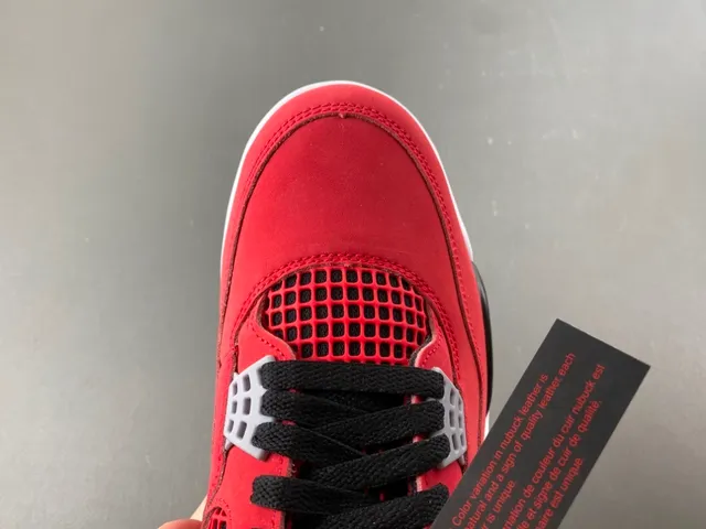 Air Jordan 4 Vermelho Preto Branco Tênis de Basquete 5
