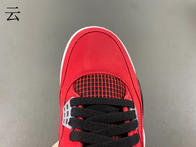 Air Jordan 4 Red Black White Basketball Shoes 7