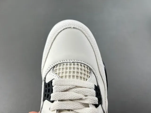Air Jordan 4 Blanc Noir Chaussures de Basketball 5