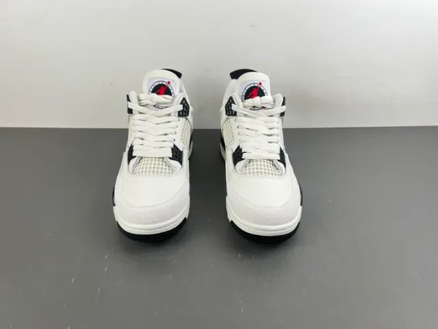Air Jordan 4 Blanc Noir Chaussures de Basketball 11