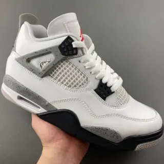 Air Jordan 4 白黑灰斑篮球鞋
