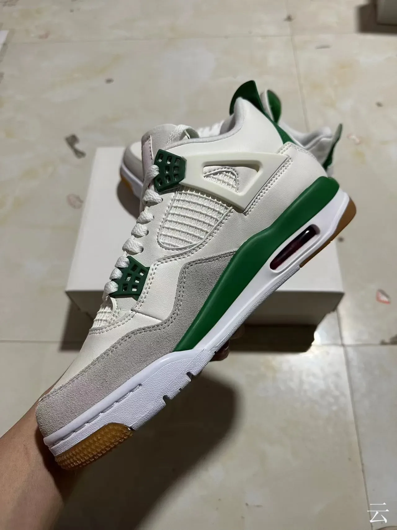 Air Jordan 4 White Green Gum Chaussures de basketball 7