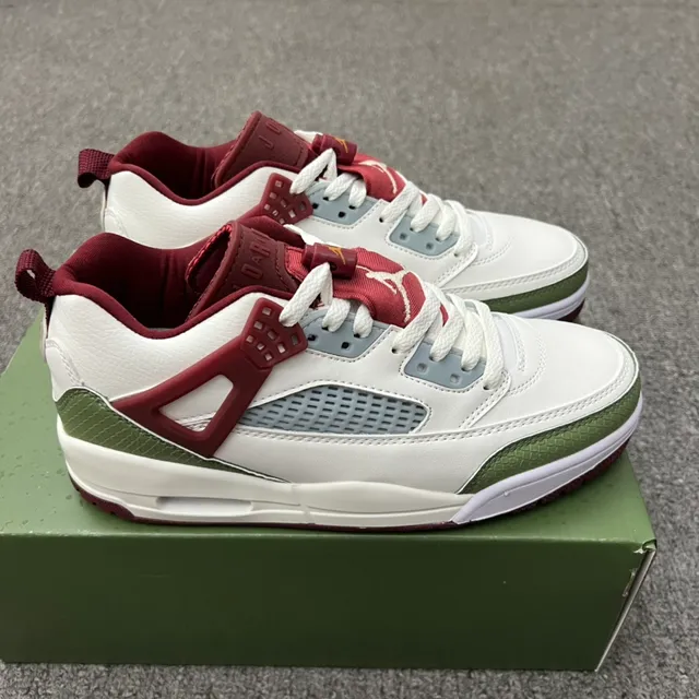 Air Jordan 4 White Maroon Olive Lifestyle Sneakers 2