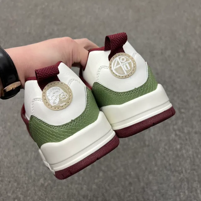 Air Jordan 4 White Maroon Olive Lifestyle Sneakers 4