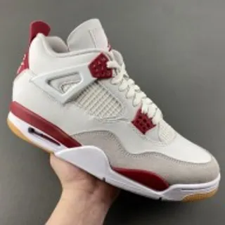 Air Jordan 4 White Red Gum Basketball Shoes