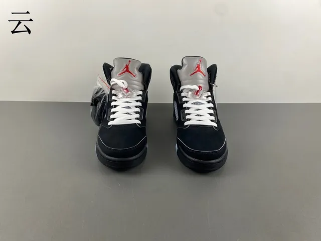Chaussures de basketball Air Jordan 5 noir bleu clair ciment 11