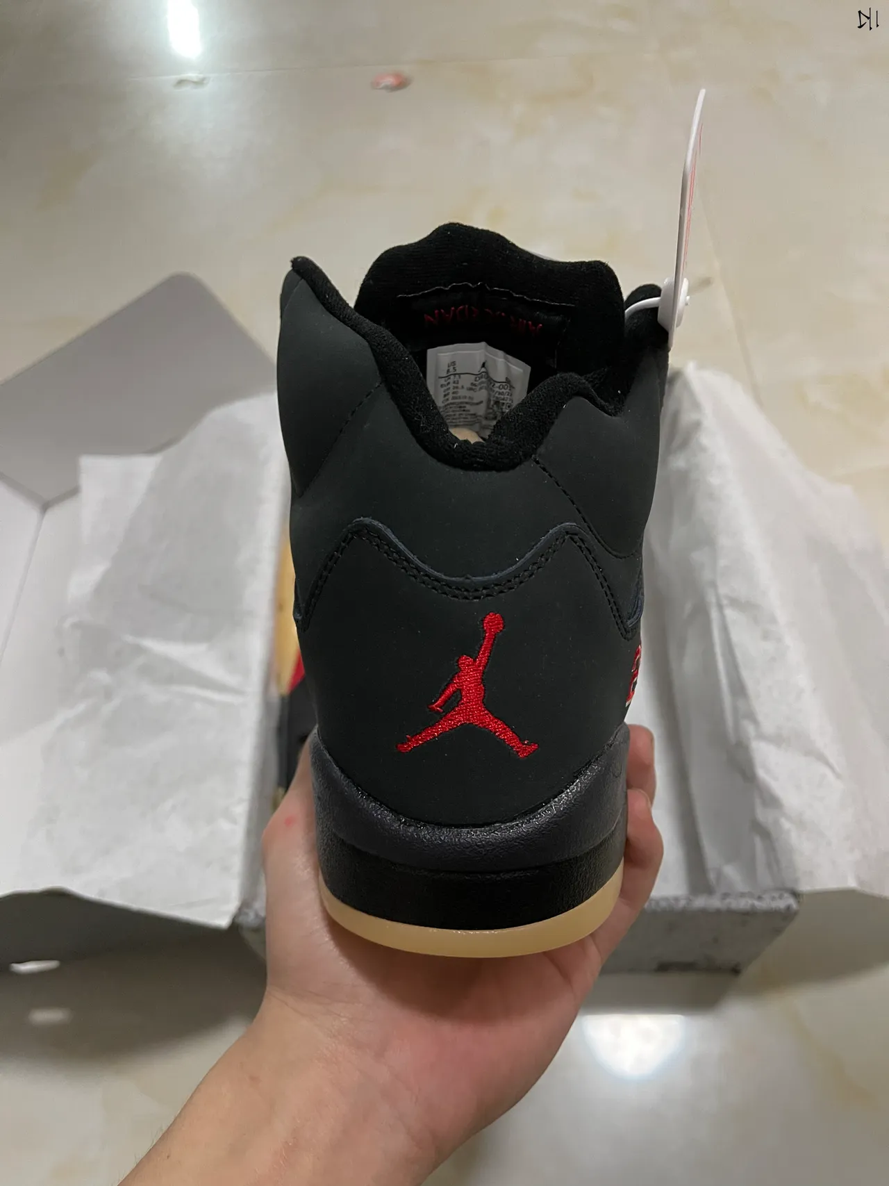 Air Jordan 5 Black Red Gum Basketball Shoes 5