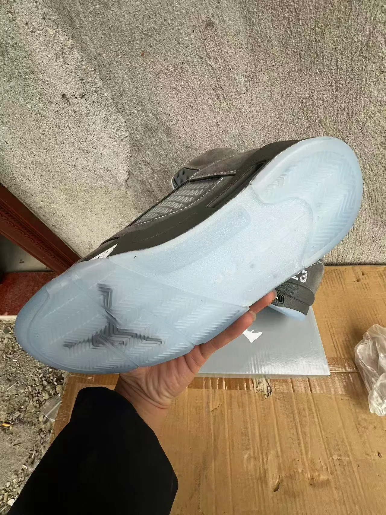 Air Jordan 5 Gray Ice Basketball Shoes 6