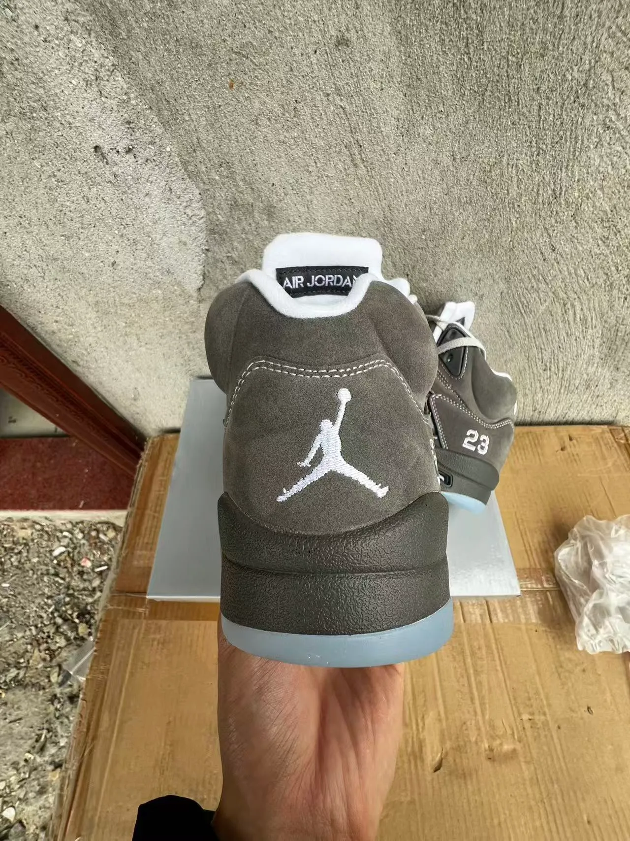 Air Jordan 5 Gray Ice Basketball Shoes 8