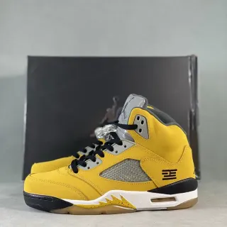 Air Jordan 5 黄色 黑色 银色 篮球鞋
