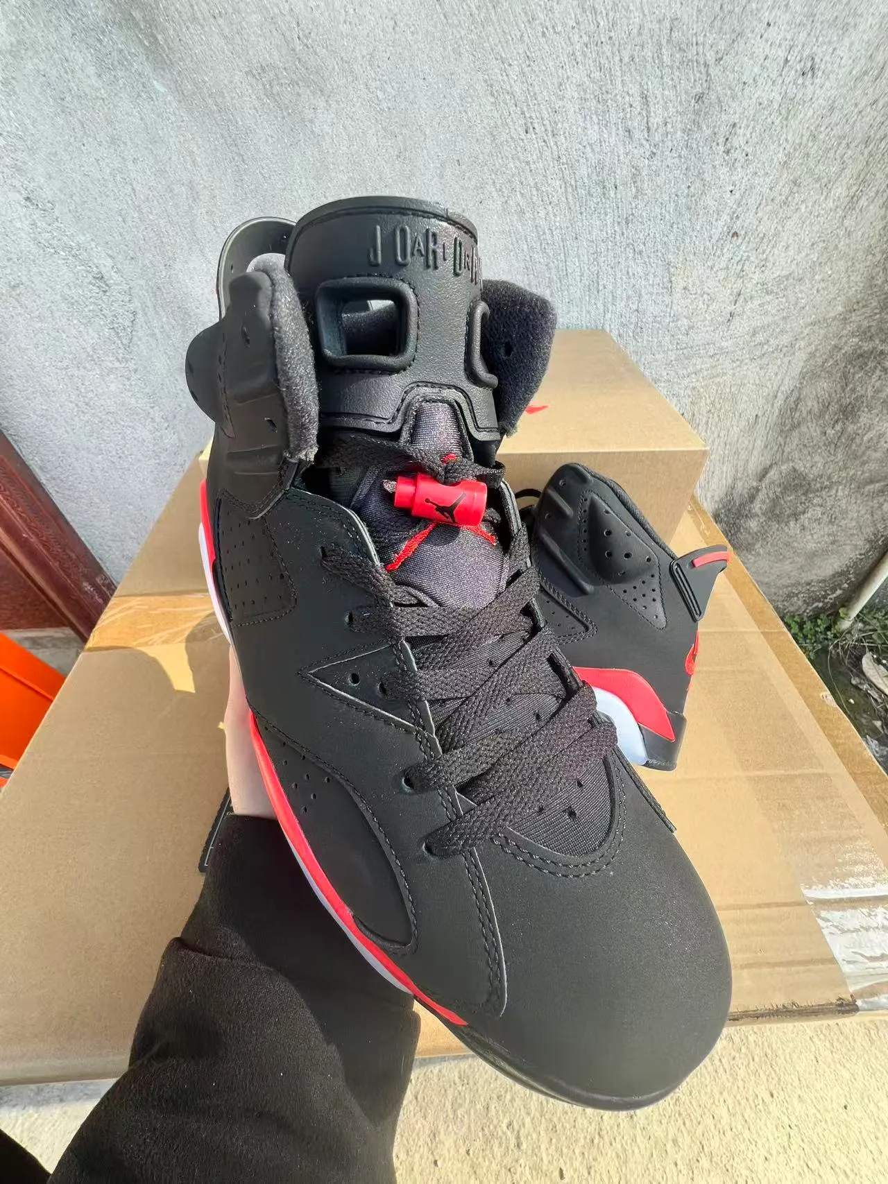 Air Jordan 6 Black Infrared Basketball Shoes 2