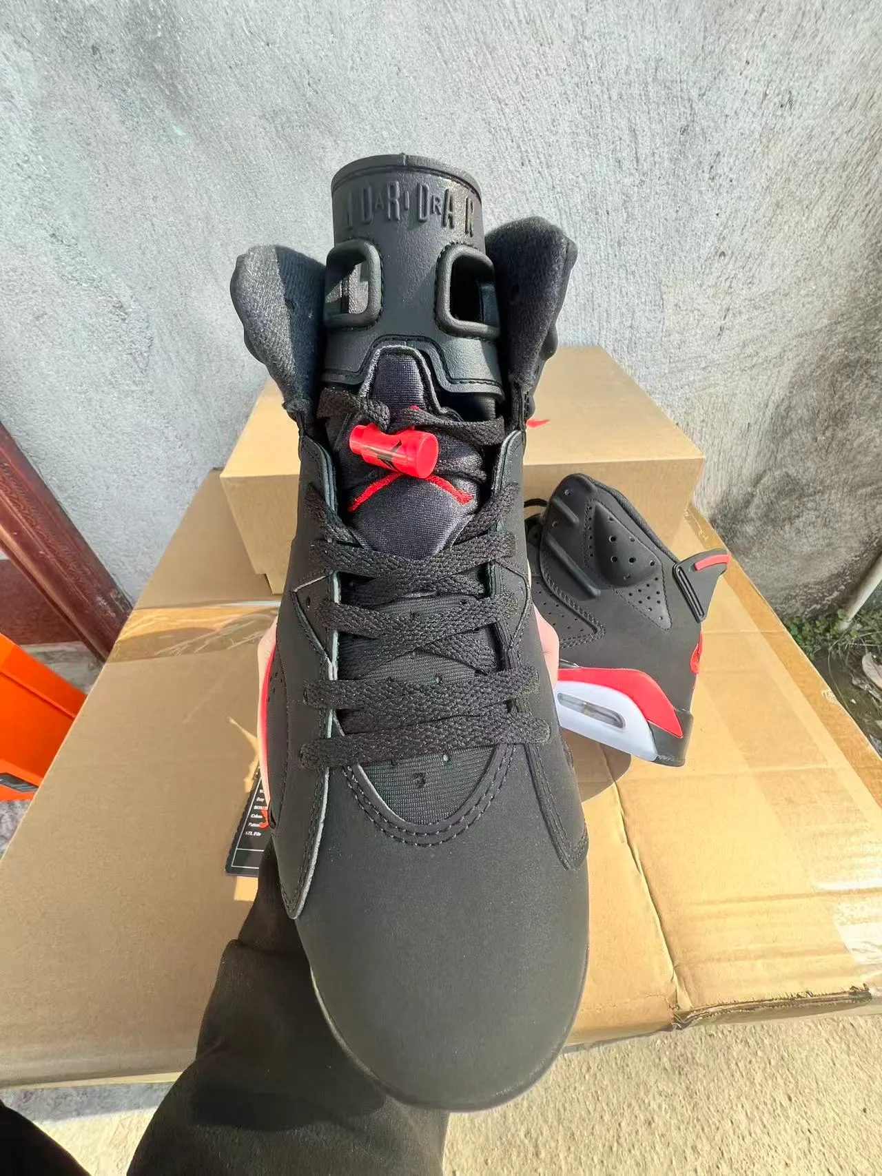 Air Jordan 6 Black Infrared Basketball Shoes 3