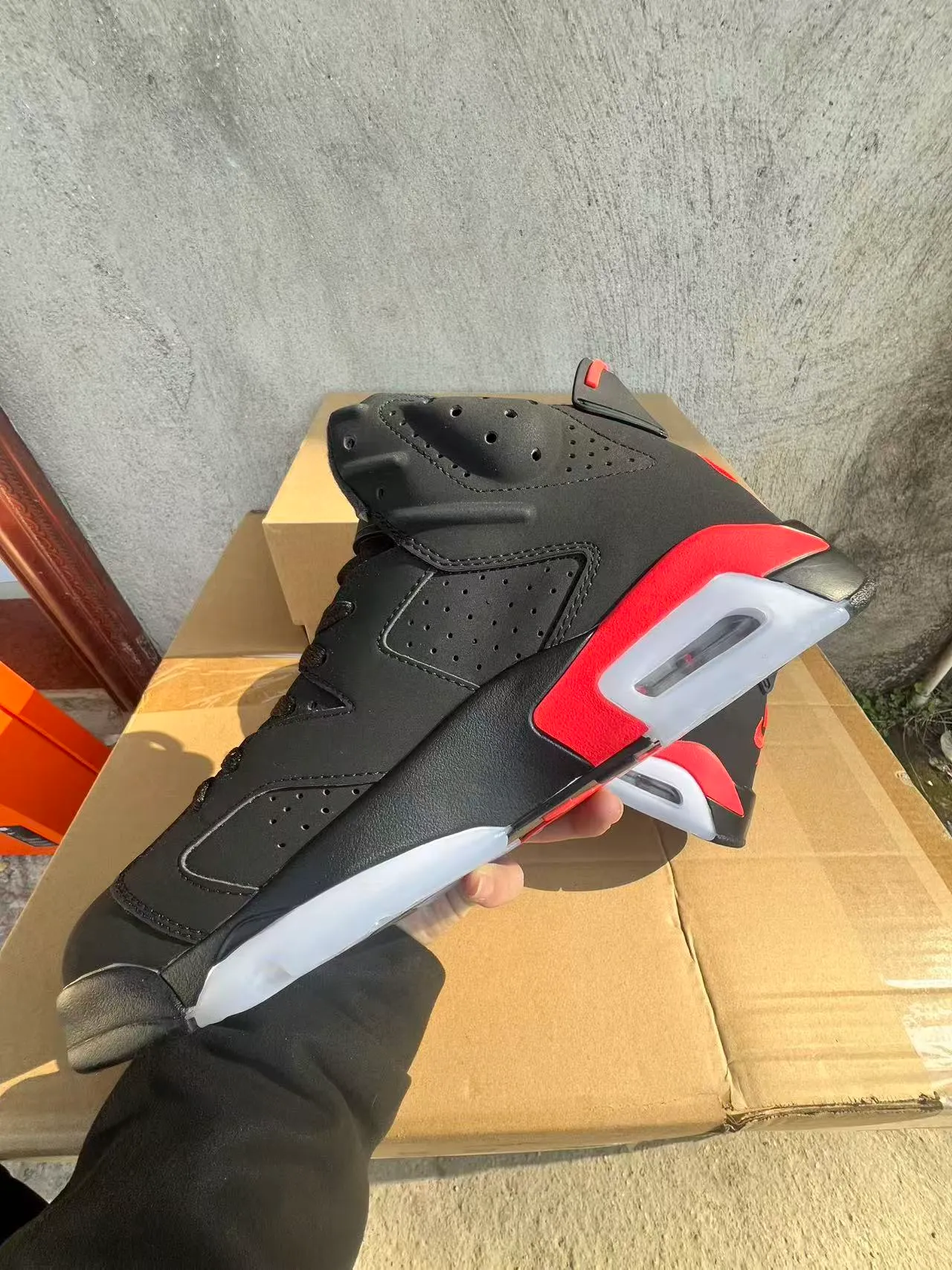 Air Jordan 6 Black Infrared Basketball Shoes 5