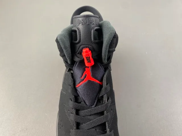 Air Jordan 6 Preto e Vermelho Tênis de Basquete 6