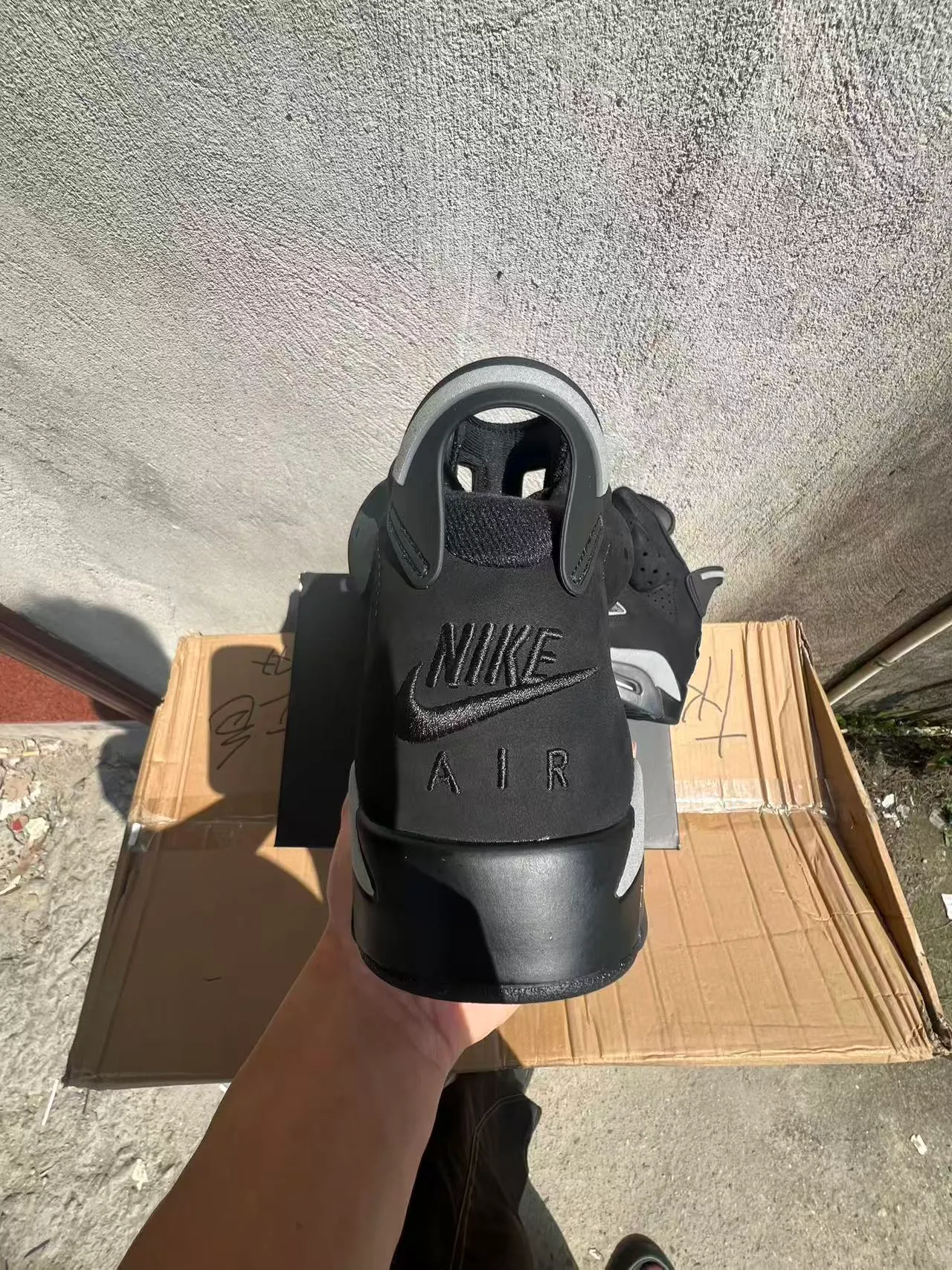 Air Jordan 6 Black Silver Basketball Shoes 8
