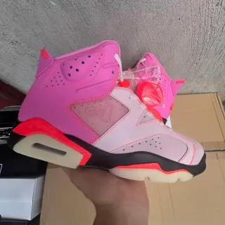 Air Jordan 6 Zapatillas de Baloncesto Rosa y Naranja