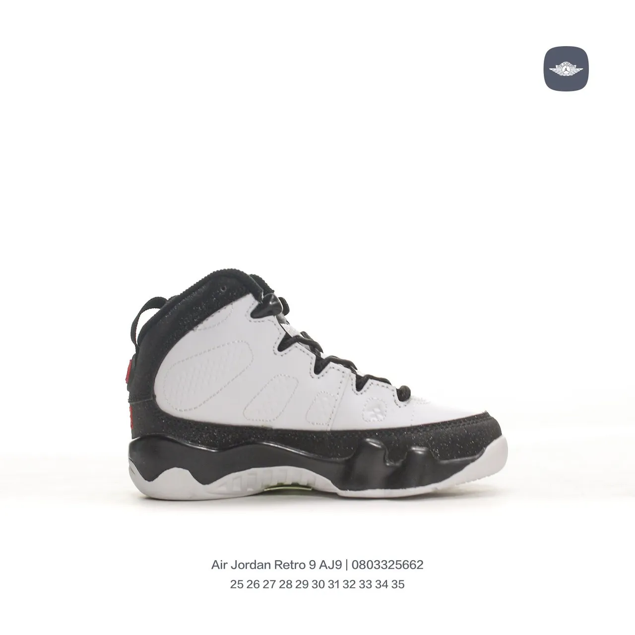Air Jordan 9 Black Gray Yellow Orange Basketball Shoes 9