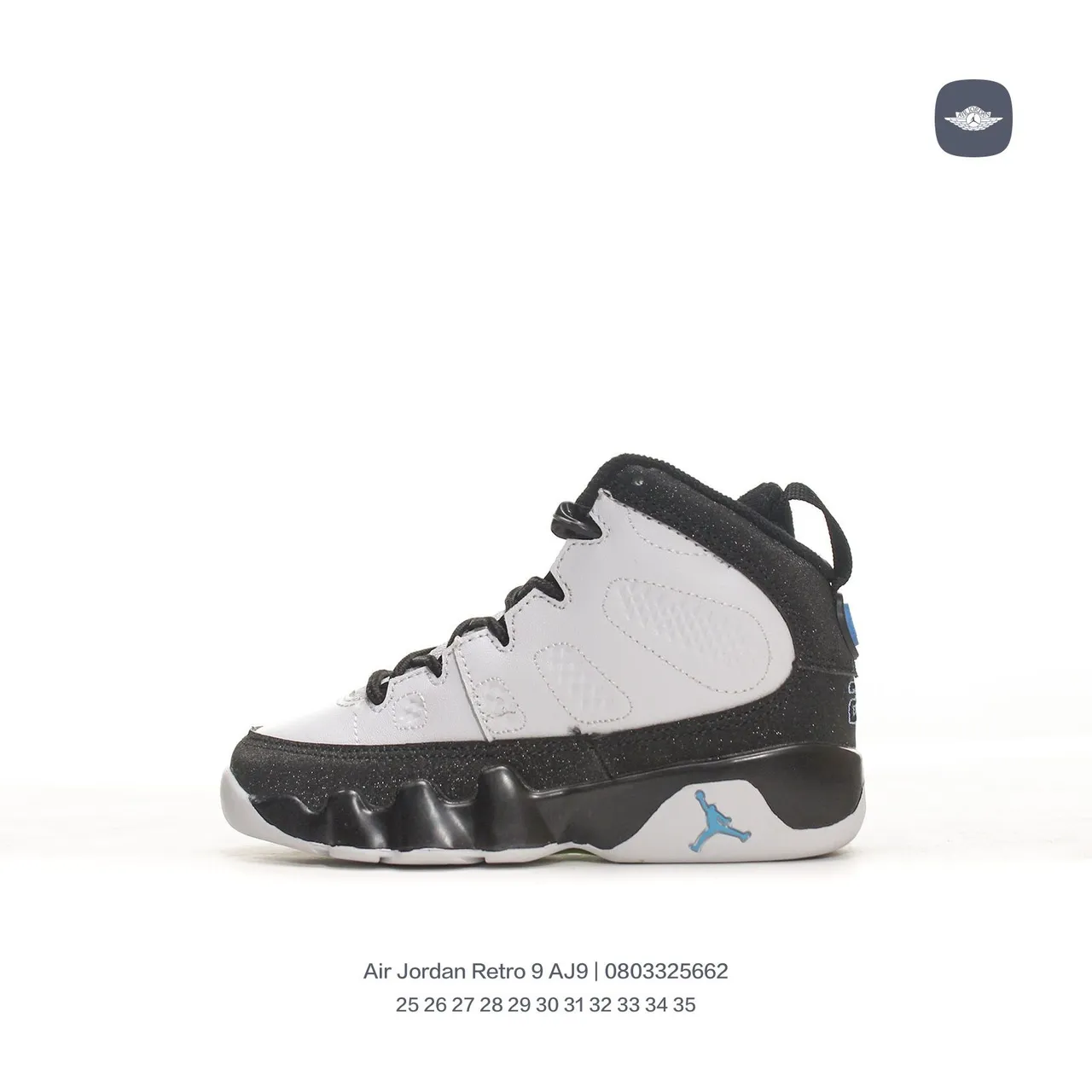Air Jordan 9 Black Gray Yellow Orange Basketball Shoes 19