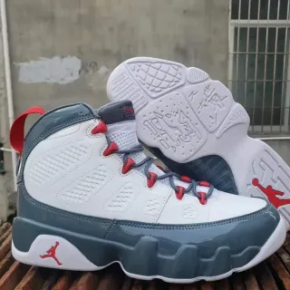Air Jordan 9 白 Cool Gray 红 篮球鞋