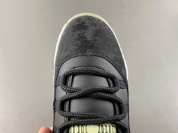 Air Jordan Black Green High-Top Silhouette Layered And Gray Upper Basketball Shoes 5