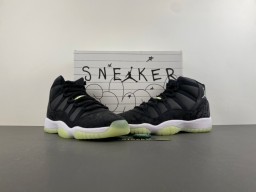 Air Jordan Black Green High-Top Silhouette Layered And Gray Upper Basketball Shoes 15