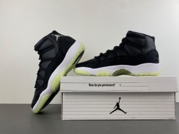 Air Jordan Black Green High-Top Silhouette Layered And Gray Upper Basketball Shoes 16