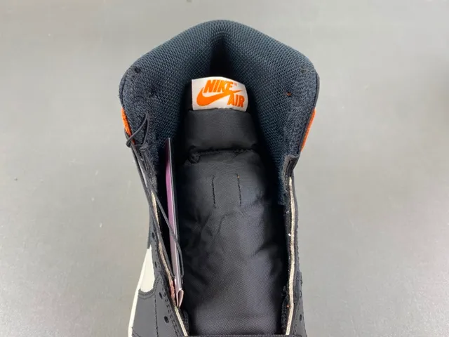 Air Jordan Orange Black High-Top Leather And Synthetic Upper Basketball Shoes 6