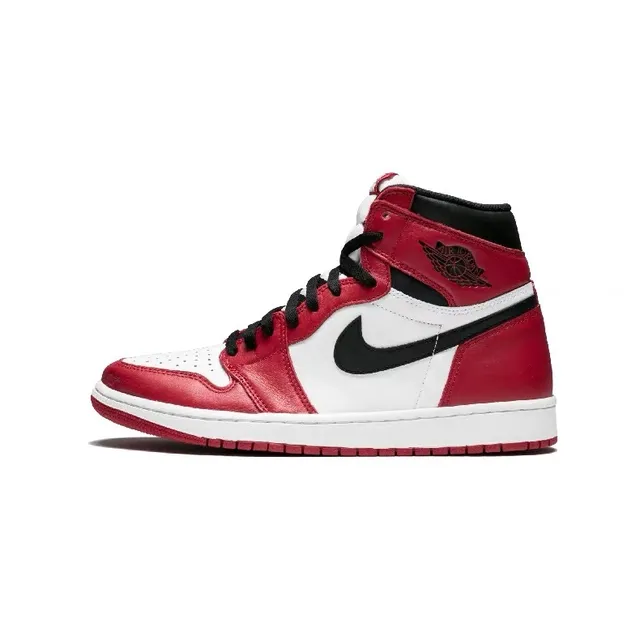 Air Jordan Red Black High-Top Leather-Paneled Basketball Shoes 5