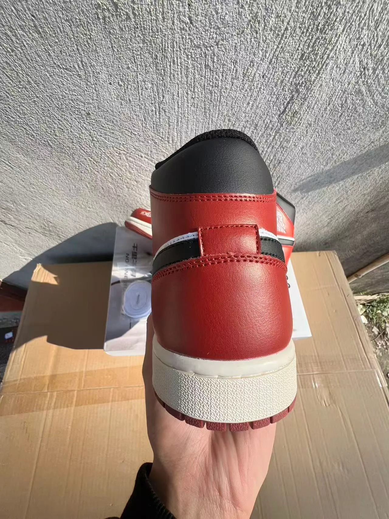 Air Jordan Red White High-Top Leather Upper Basketball Shoes 9