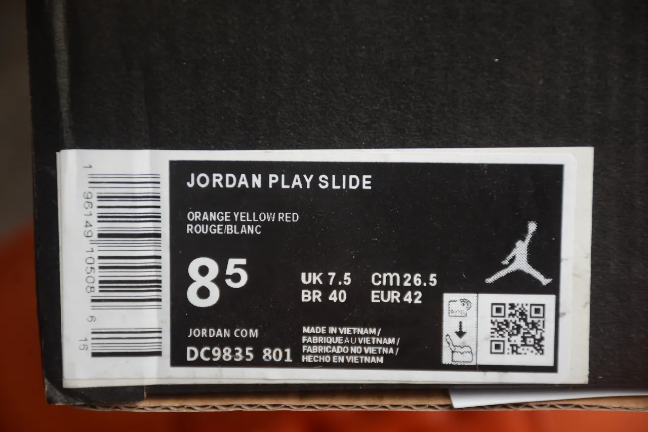 Air Jordan Slide Orange Single-Strap Slipper 2