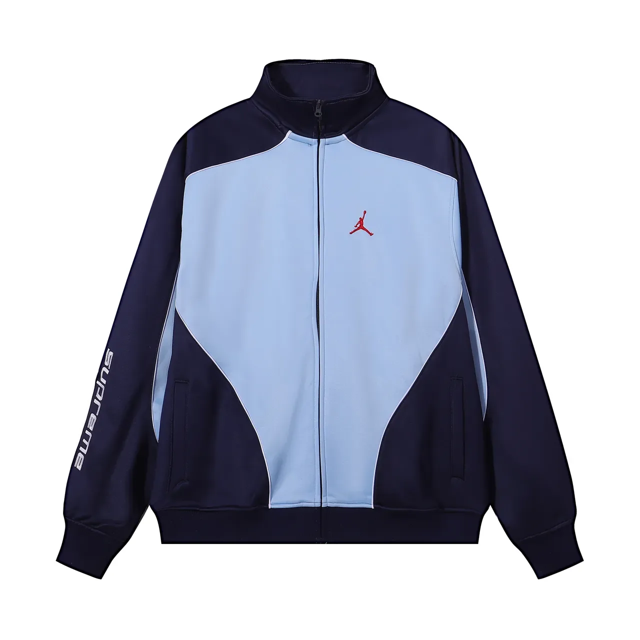 Air Jordan Track Black Navy High-Neck Full-Zip Jacket 13