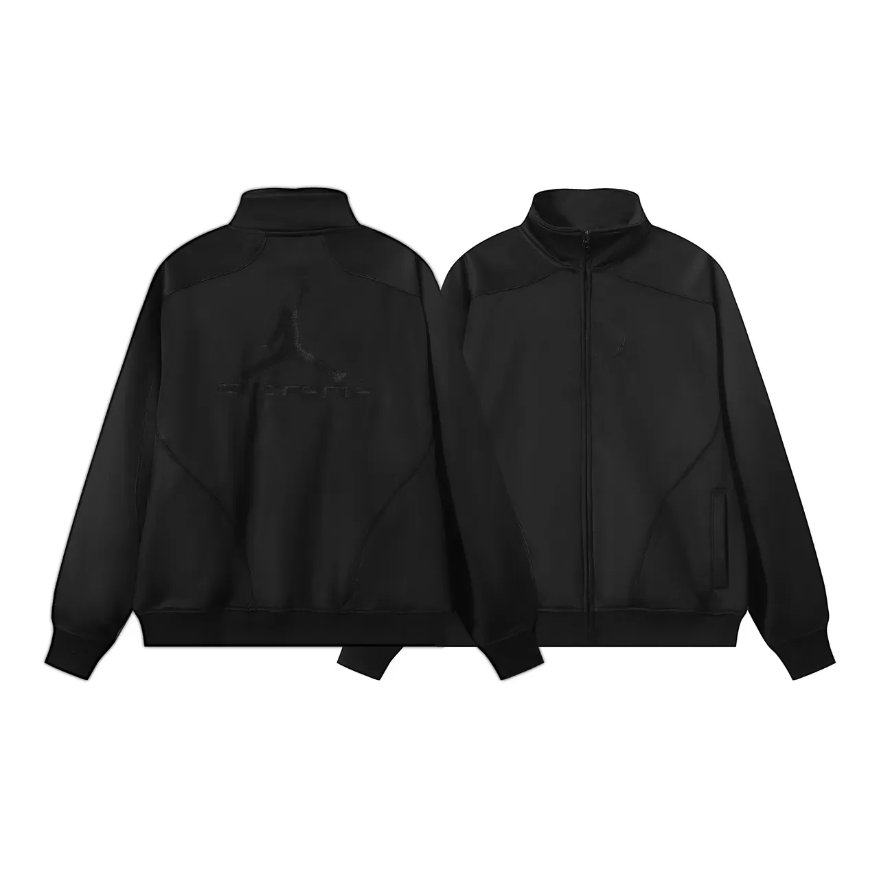 Air Jordan Track Black Navy High-Neck Full-Zip Jacket 16