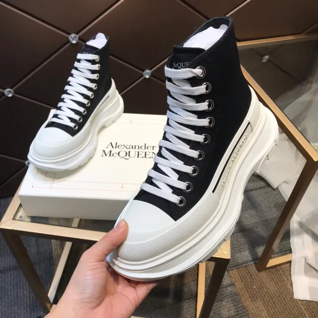 Alexander McQueen Oversized Sneaker Black and White Chunky Sneakers 2