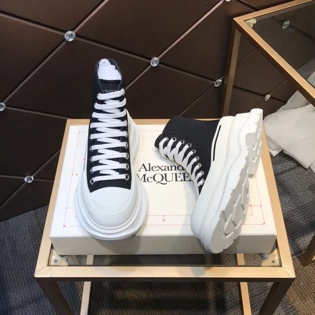 Alexander McQueen Oversized Sneaker Black and White Chunky Sneakers 8