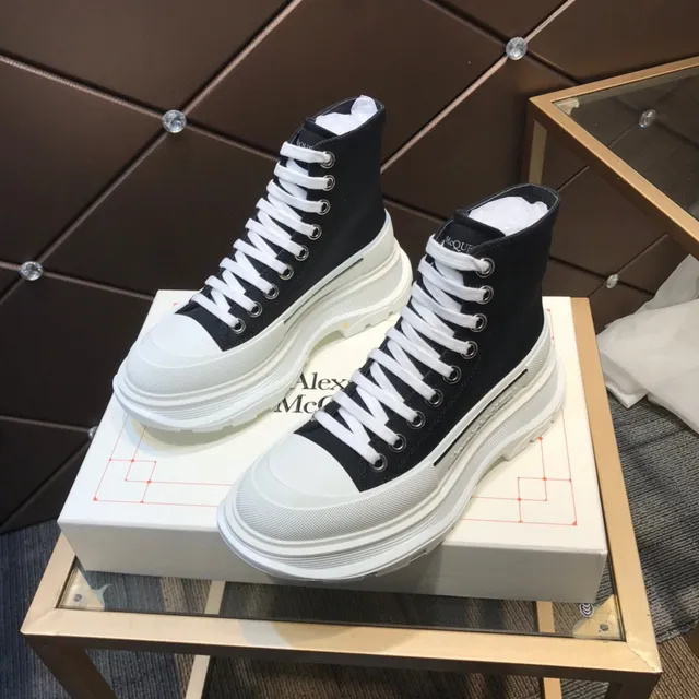 Alexander McQueen Oversized Sneaker Black and White Chunky Sneakers 9