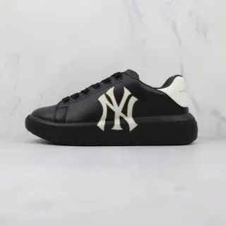 Alexander McQueen Oversized Sneaker Black White Silver NY Logo Lifestyle Sneakers