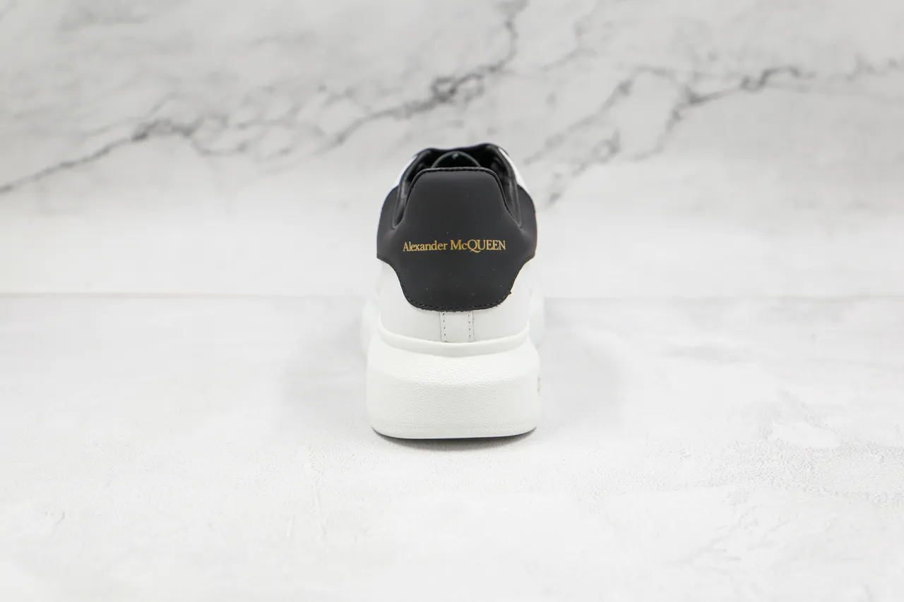 Alexander McQueen Oversized Sneaker White Black Lifestyle Sneakers 4