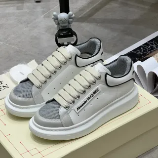 Alexander McQueen Oversized Sneaker White Gray Black Lifestyle Sneakers