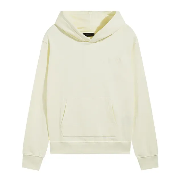 AMI Paris Black Gray Minimalist Tonal Logo Hoodie 4