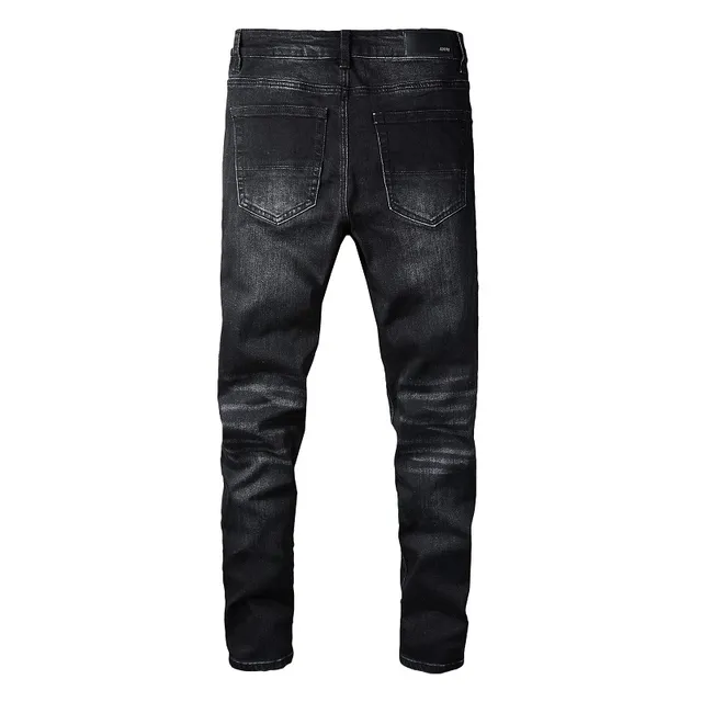 Amiri Black Multicolor Distressed Embroidered Jeans 21