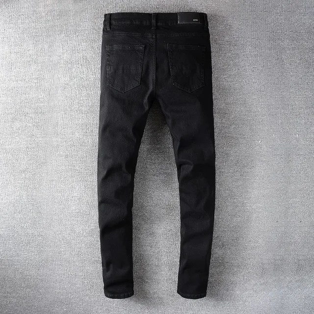 Amiri Destroyed Black Multicolor Distressed Ripped Jeans 3