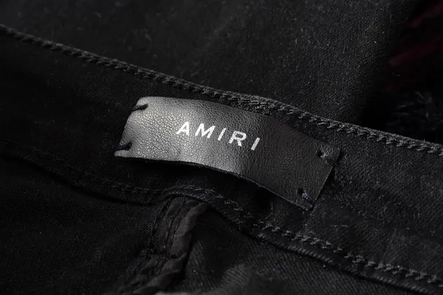 Amiri Destroyed Black Multicolor Distressed Ripped Jeans 13