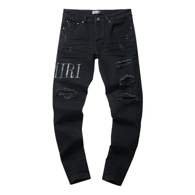Amiri Distressed Skinny Black Jeans 2