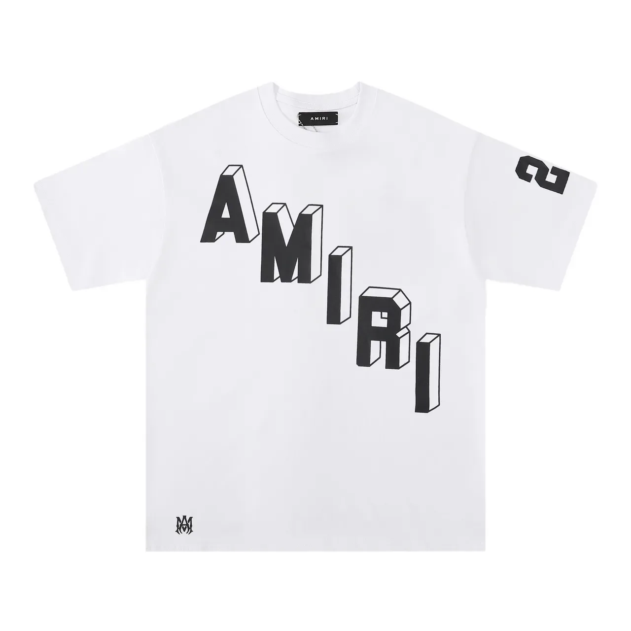 Amiri Graphic Print 3D Block Letter T-Shirt 3