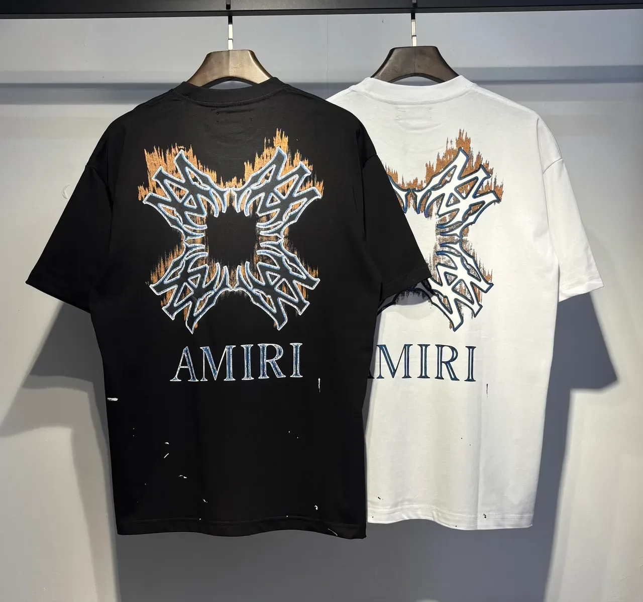 Amiri Graphic-Print Distressed Oversized T-Shirt 5