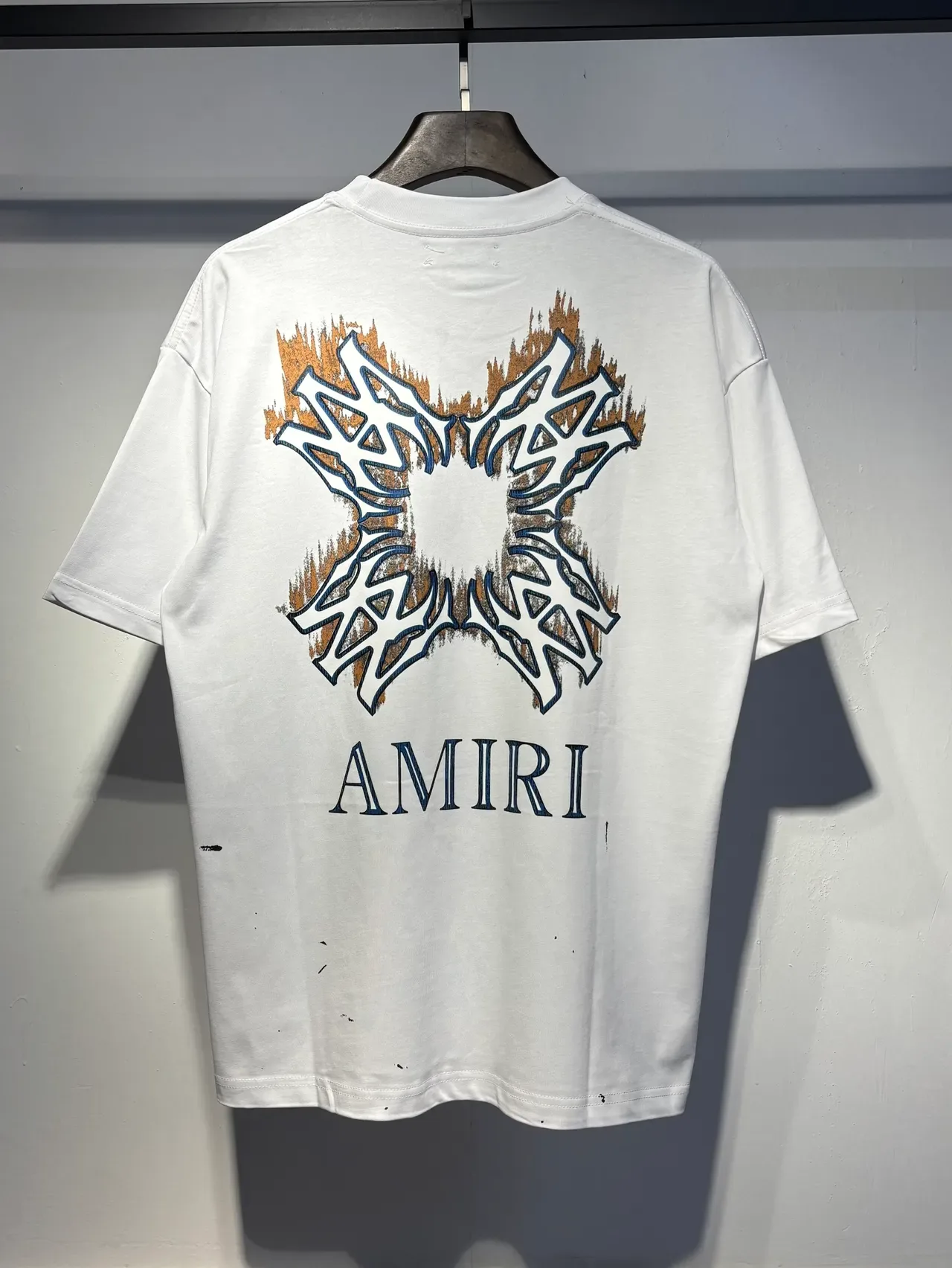 Amiri Graphic-Print Distressed Oversized T-Shirt 6