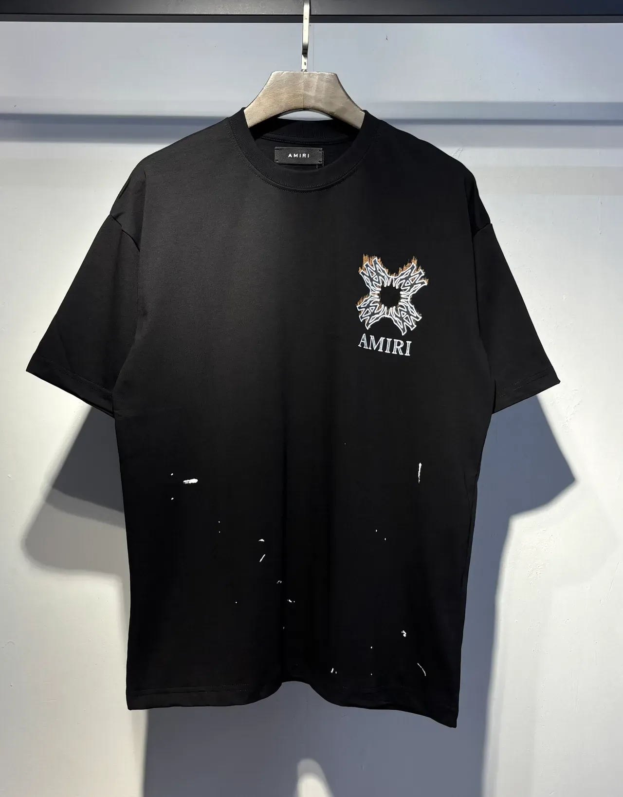 Amiri Graphic-Print Distressed Oversized T-Shirt 7